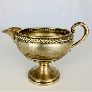 Sterling Silver Cream Pitcher Weighted 765 Antique